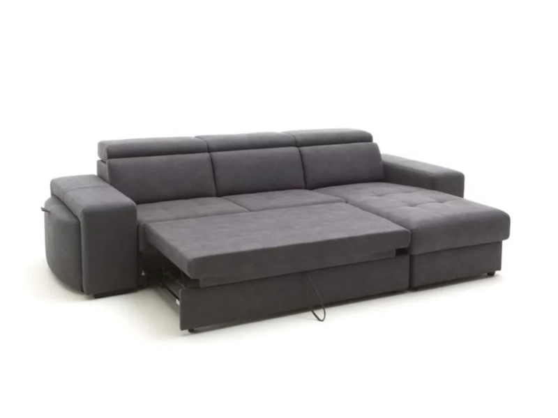 Divano Trasformabile Vittoria con Panchetta e Chaise Longue