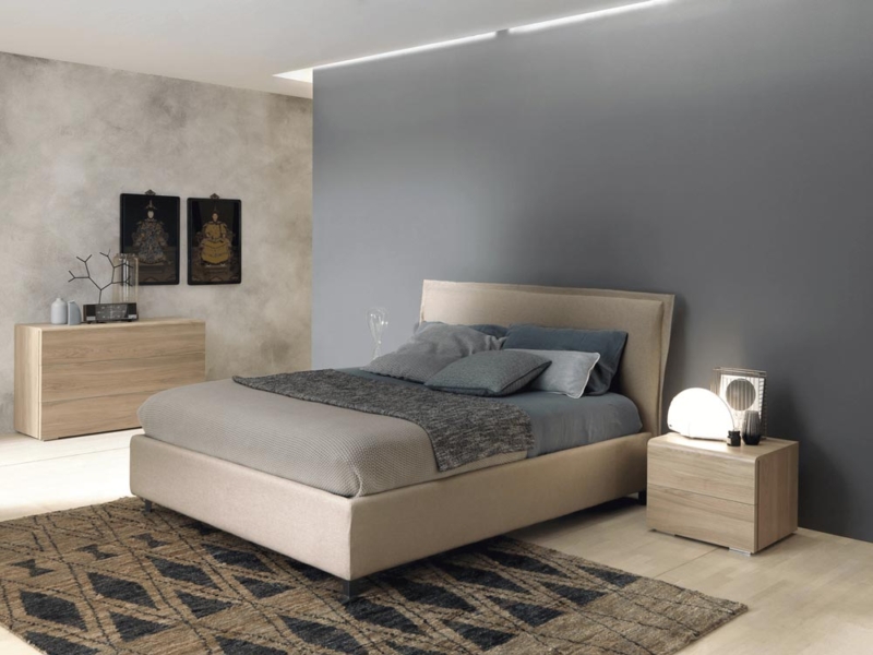 Letto Una Piazza e Mezza Imbottito con Contenitore 01