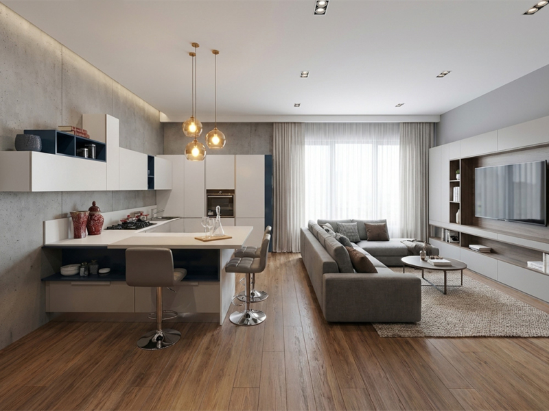 Cucina Angolare Con Penisola