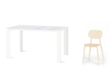 Tavolo Allungabile con Top in Gres e 4 sedie 04