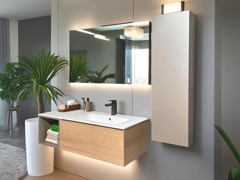 Bagno con Base Sospesa e Pensile Reversibile 03