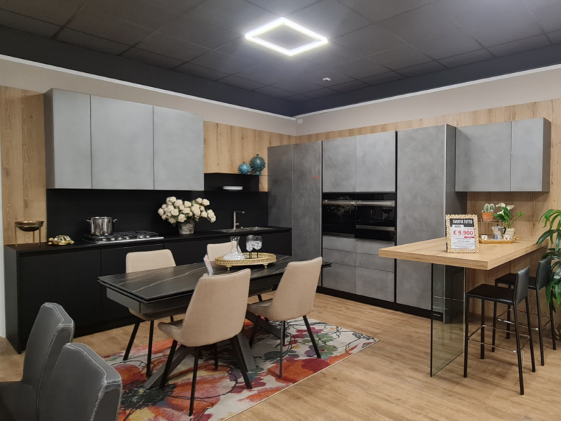 Cucina Angolare Con Penisola E Gola