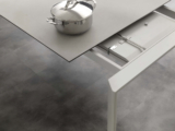 Tavolo Allungabile con Piano in Vetro Ceramica e set 4 sedie 08