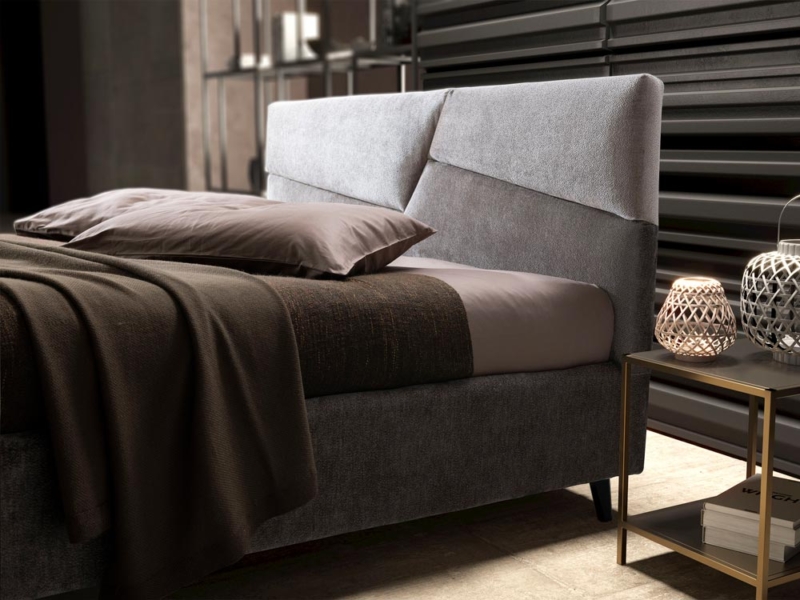 Letto Contenitore con Giroletto Sfoderabile e Piedini 06