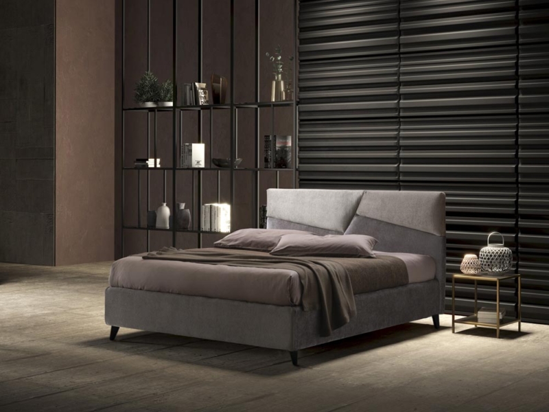 Letto Contenitore con Giroletto Sfoderabile e Piedini 05