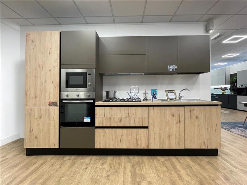 Cucina Rovere e Grigio Cenere