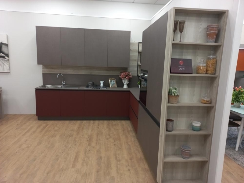 Cucina Angolare Con Libreria Terminale