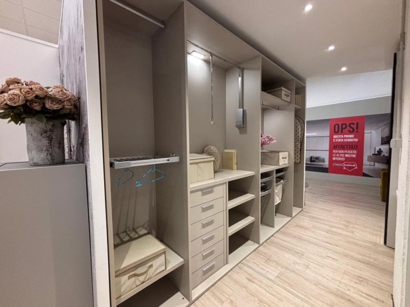 Cabina Armadio Lineare con Accessori