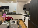 Cucina Angolare Rovere e Bianco con Gola