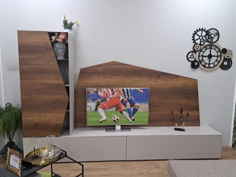 Parete attrezzata con Pannello TV Illuminato