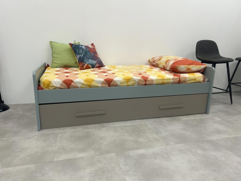 Letto Singolo con Seconda Rete Estraibile