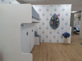 Letto a Castello con Cassettiera e Scaletta Contenitore