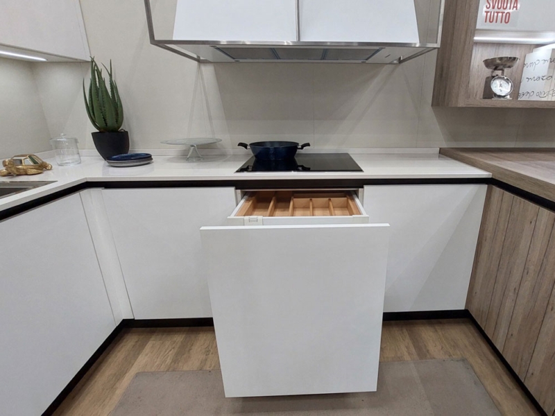 Cucina Angolare Moderna con Gola Plana