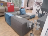 Divano Angolare Vintage con Pouf