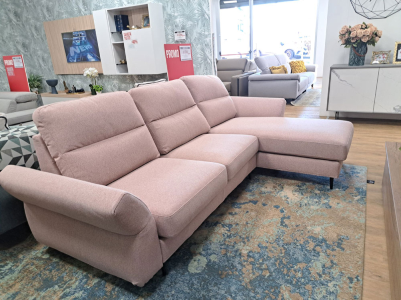 Divano 3 posti con Chaise Longue Reversibile