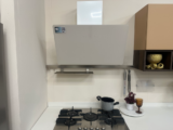 Cucina Lineare Con Colonne E Frigo Freestanding