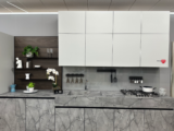 Cucina Lineare Con Pensili Alti