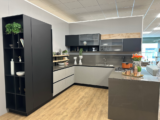 Cucina Angolare Con Penisola e Maniglia Riga