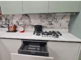 Cucina Angolare con Penisola Finiture Cloe
