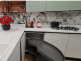 Cucina Angolare con Penisola Finiture Cloe