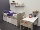 Cameretta Rosa con Letti a Cassettoni e Stick