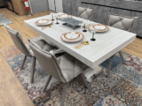 Tavolo in Laminato e 4 Sedie in Ecopelle
