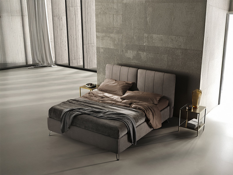 Letto Contenitore Con Tastiera E Giroletto Sfoderabile 07