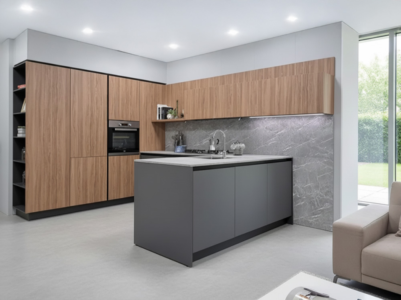 Cucina Elegante Di Design Con Penisola