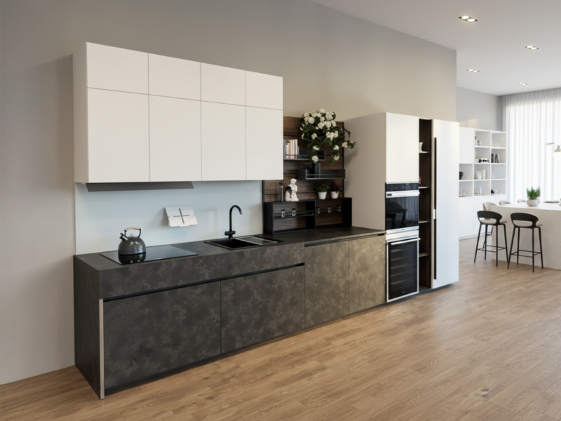 Cucina Lineare Con Finiture Esclusive E Tecnologie Integrate