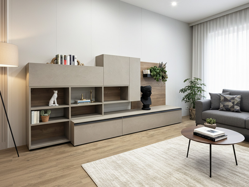 Soggiorno Moderno Con Boiserie E Fioriera