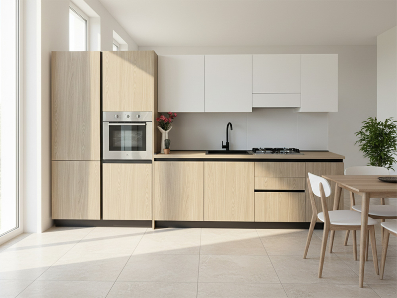 Cucina Lineare Moderna Con Lavastoviglie