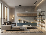 Soggiorno A Terra Con Libreria Up & Up