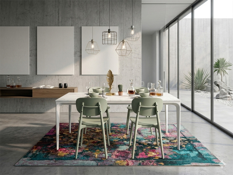 Tavolo Fisso In Laminato + 4 sedie