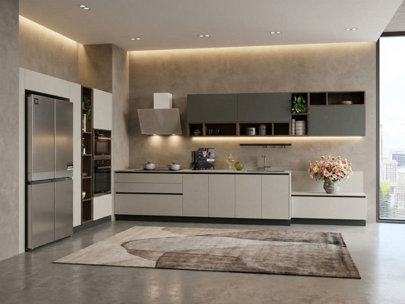 Cucina Moderna Lineare + Gruppo Colonne