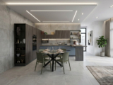 Cucina Angolare con Penisola Snack Moderna