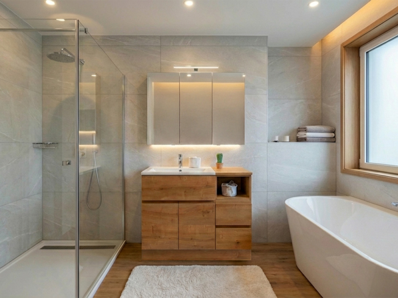 Mobile Bagno A Terra Minimal
