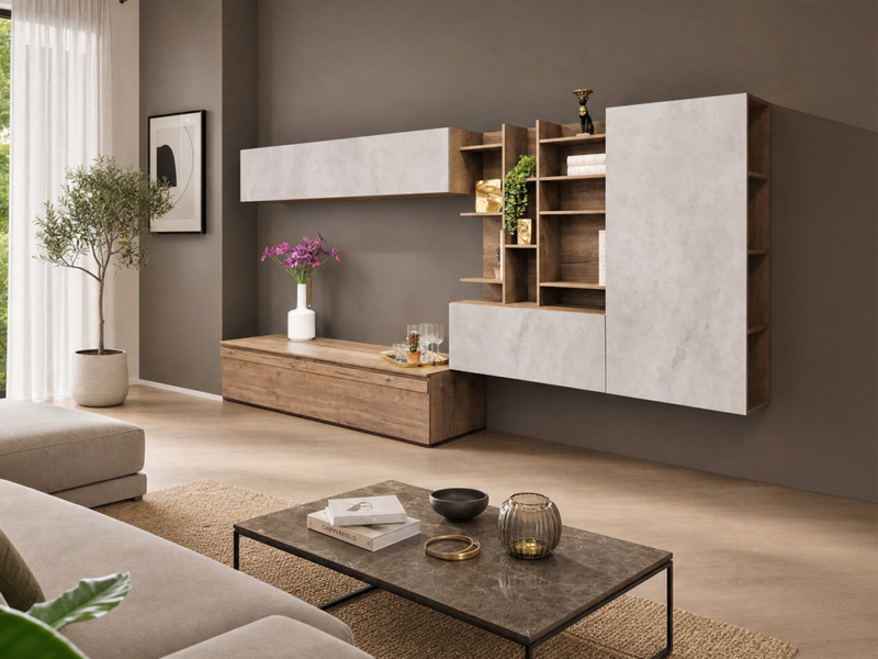 Soggiorno Moderno Rovere E Ardesia