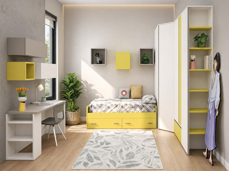 Cameretta Completa Moderna Lime