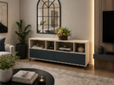 Madia Moderna Blu Con Boiserie