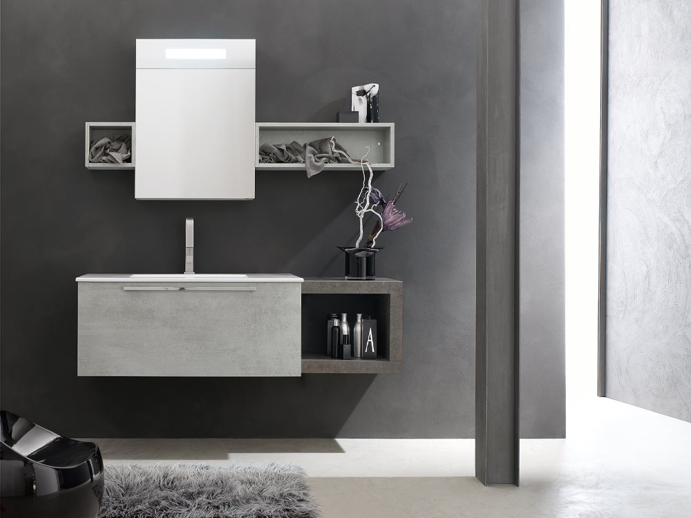 Mobile Bagno con Specchiera integrata