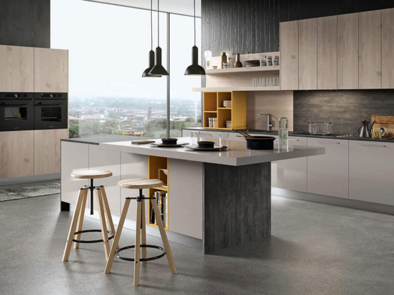 Cucina con Isola Moderna Como
