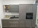 Cucina In Stile Industrial Legno Grigio