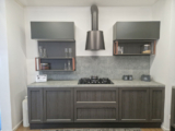 Cucina In Stile Industrial Legno Grigio