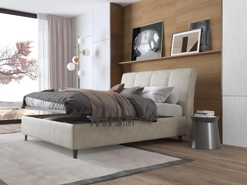 Letto Matrimoniale Contenitore Imbottito 02