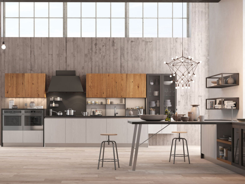 Cucina dallo stile moderno ed industriale